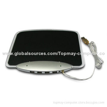 USB1.1 Hub with Mouse Pad and High-speed 4-port, Supports Microsoft's Windows Operating System